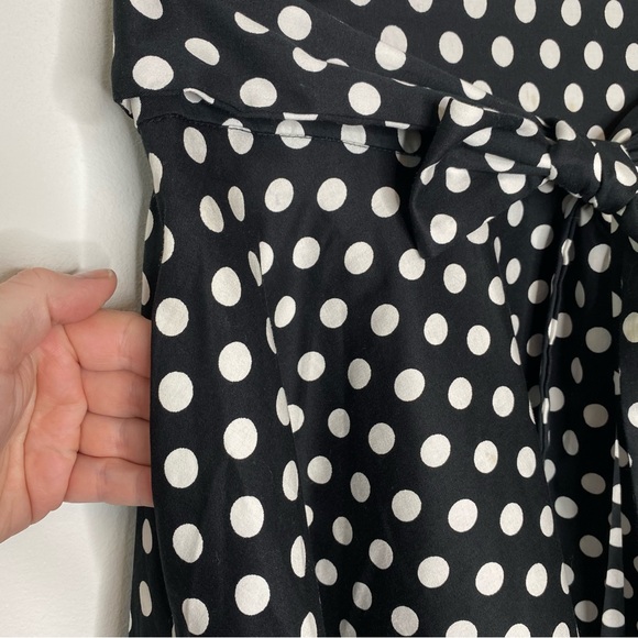 Belle Poque Black and White Polka Dot Skirt - Picture 7 of 10